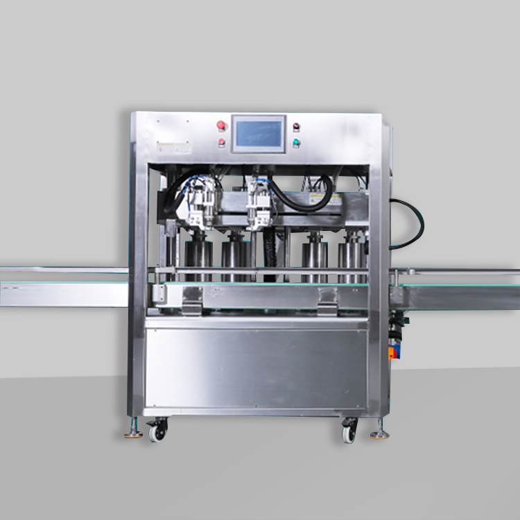 Tracking nozzle filling machine